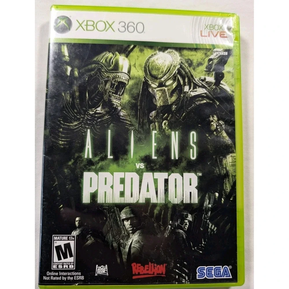 Aliens vs. Predator - Microsoft Xbox 360 (2010) Complete CIB Video Game Sega